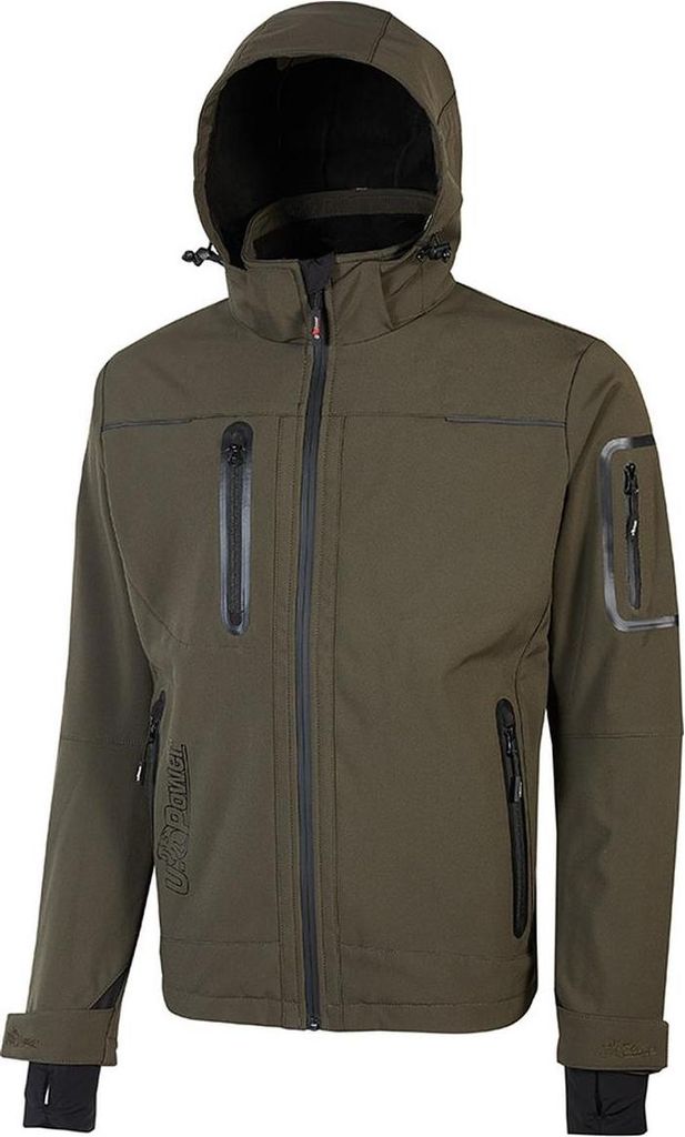 U-POWER Softshelljacke Space dunkelgrün XL