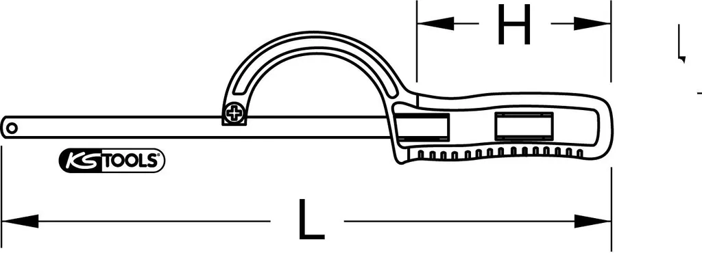 Scie à métaux manuelle 300mm KS Tools 907.2125 pour découpe précise - 3