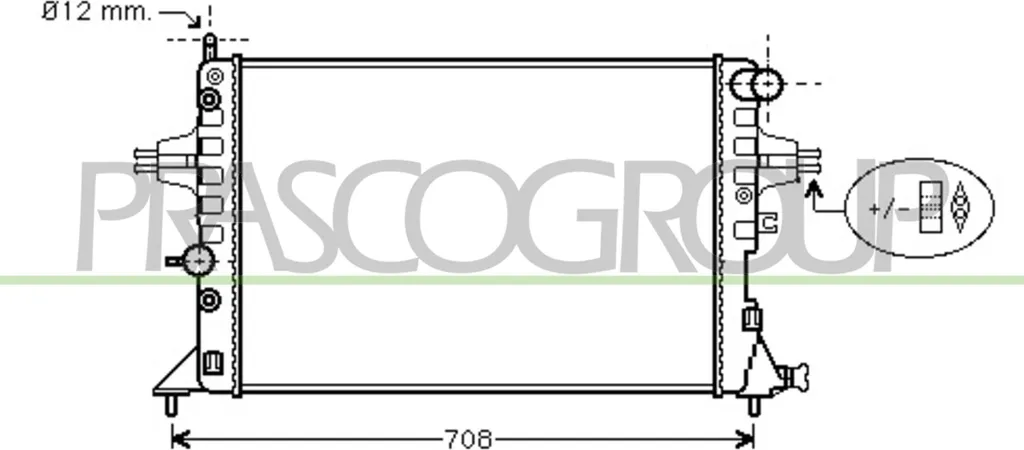 Radiateur moteur pour Opel Zafira A, idéal pour le remorquage et trajet
