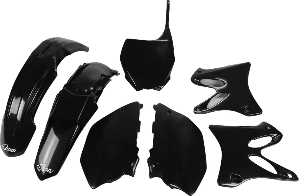 Kit Carénage Noir Ultra Résistant UFO pour Yamaha YZ WR 125 250 7 Pièces