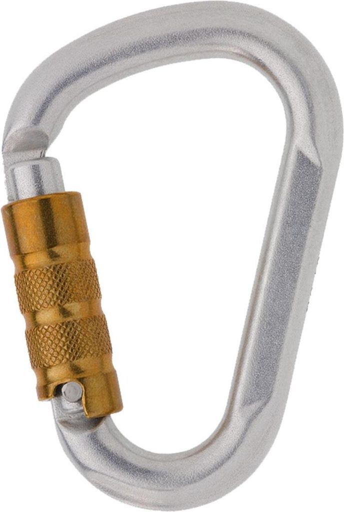 Edelrid Steel HMS Triple - robuster Stahl-HMS-Karabiner, Farbe:006 silver
