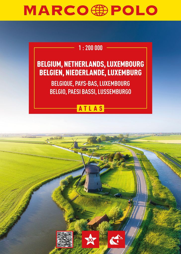 MARCO POLO Reiseatlas Benelux 1:200.000