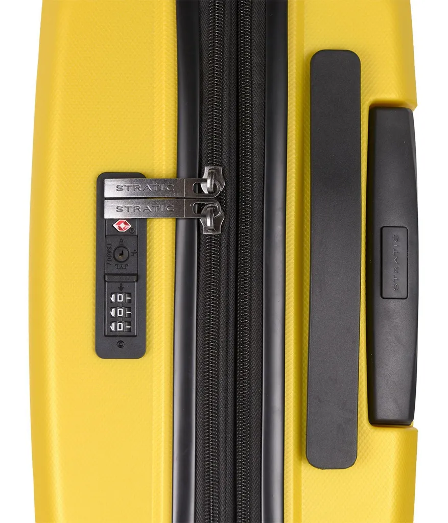 Valise Stratic Bright+ Trolley Expensible Jaune Gold 56cm Rigide - 6