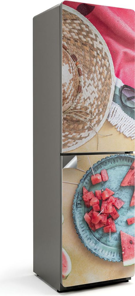 Elegantes Marmormuster – Kühlschrank Aufkleber – Klebefolie Kühlschrank – Kühlschrank Dekor – Kühlschrankfolie selbstklebend – Küche...