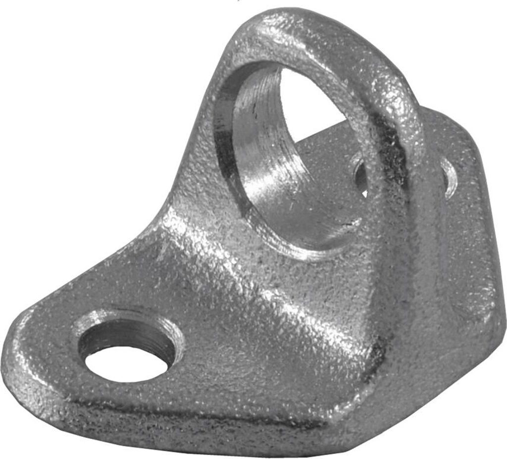 1 Stück - Trennwandhalter für Hakenaufnahme - 1 Loch Ø18mm Produktbild 