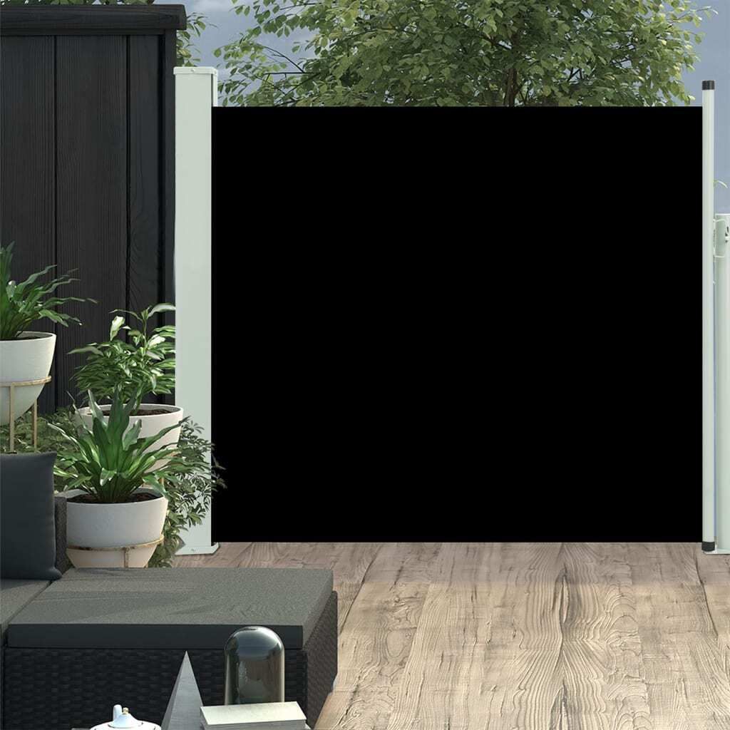 "2026 Promotion" Seitenmarkise Ausziehbar - ANTI-UV - 100×300 cm - Schwarz - Sonnenschutz CC26658