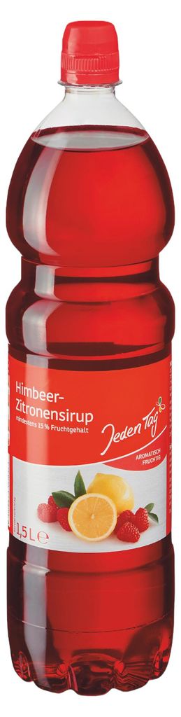 Himbeer-Zitrone Sirup 1500ml von Jeden Tag Produktbild 