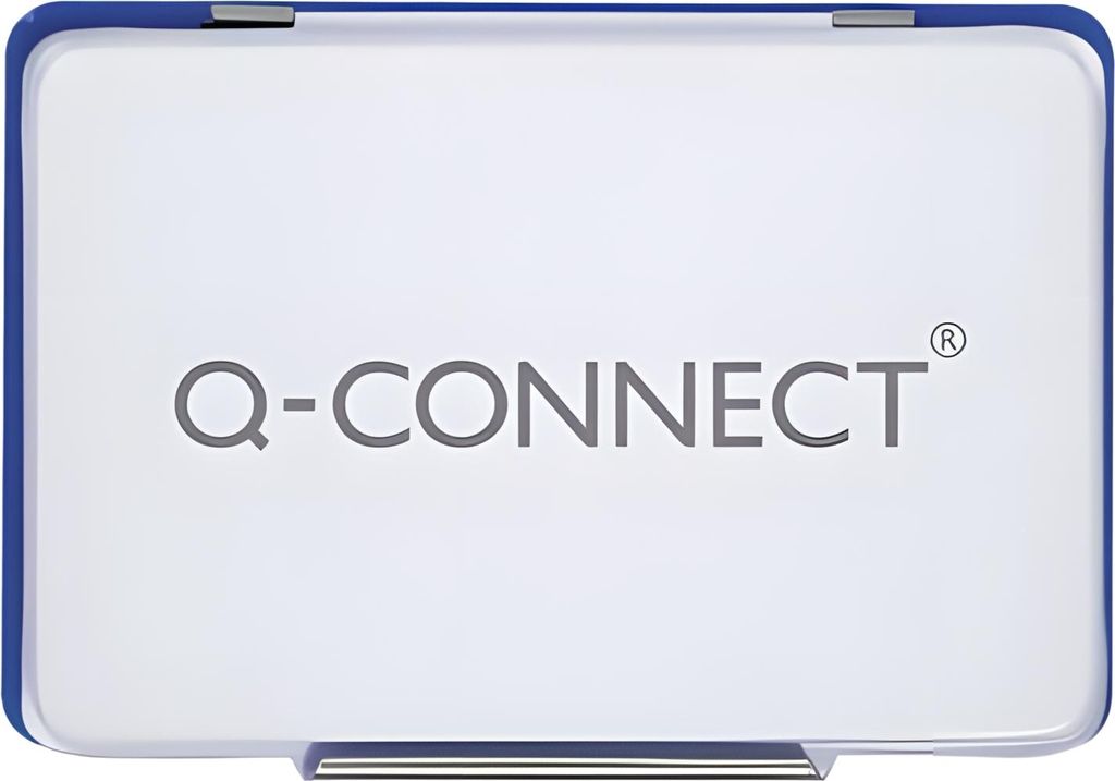 Q-Connect Tampon encreur métallique taille 2 - bleu Image du produit 