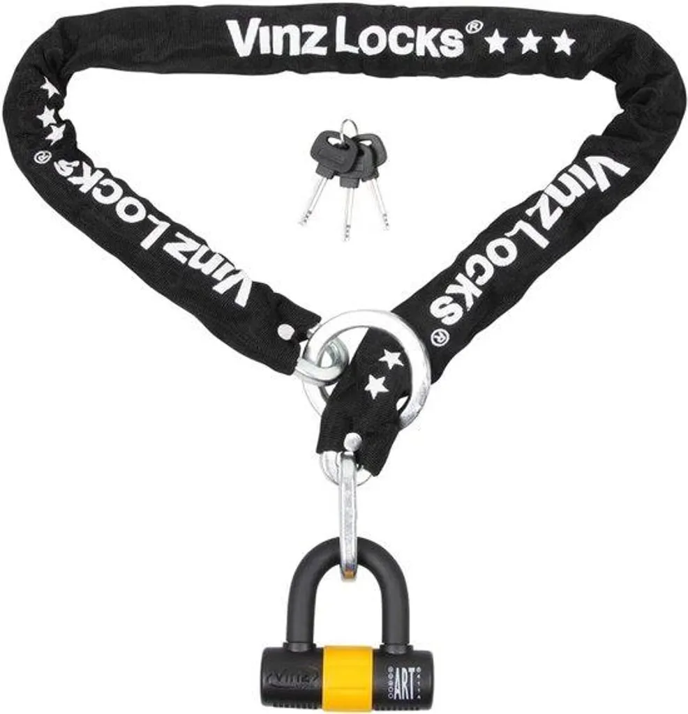 Chaîne de sécurité pour vélo 100 cm antivol haute résistance en acier