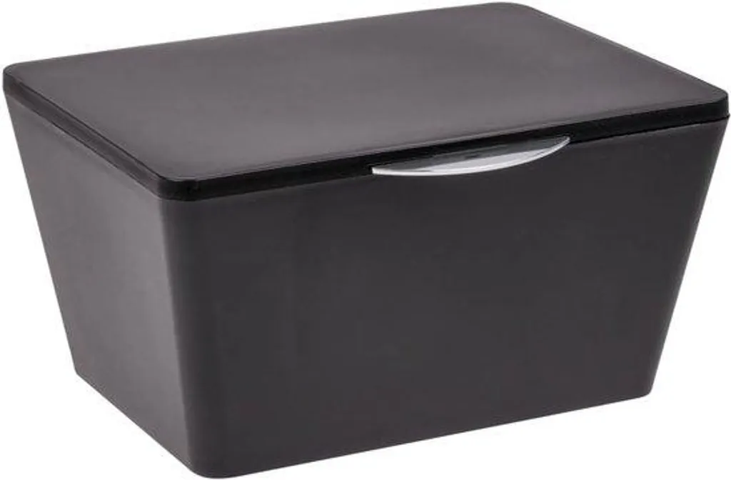 Organisateur de cosmétiques noir pour salle de bain, Boîte multiusage
