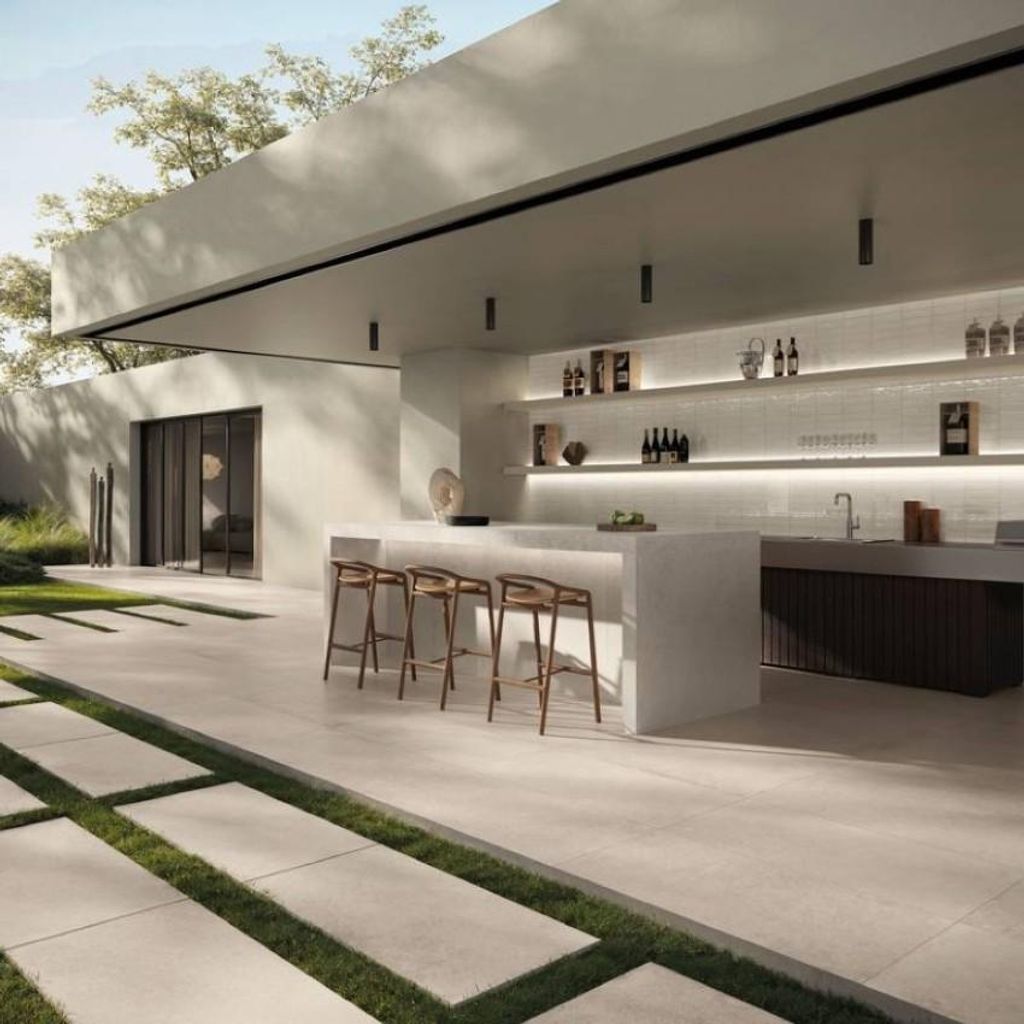 CASA39 Fliesen Betonoptik Elfenbein 60x120 cm Supergres Inx