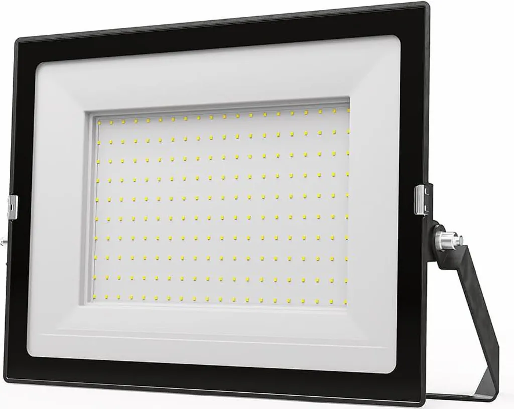 Projecteur Extérieur LED 200W Noir IP65 - Éclairage de Chantier Puissant