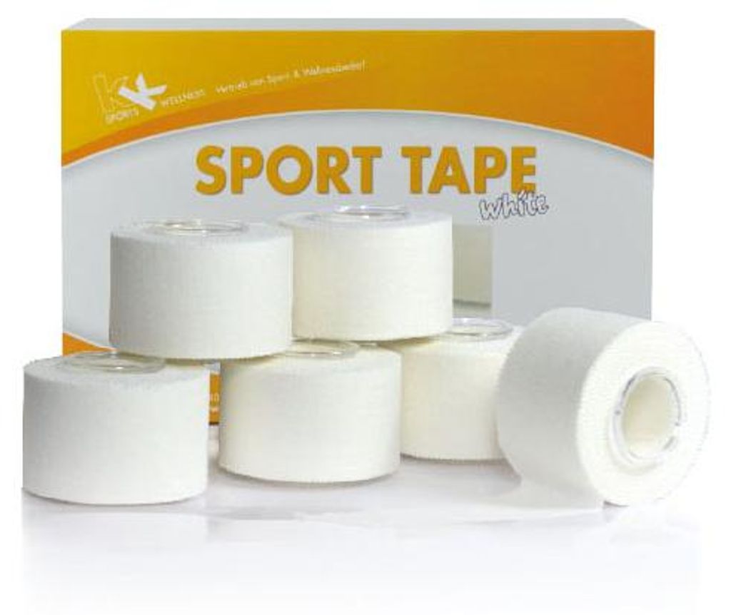 KK Sporttape Weiß  3,8 cm x 10 m  6 Rollen/Box Produktbild 