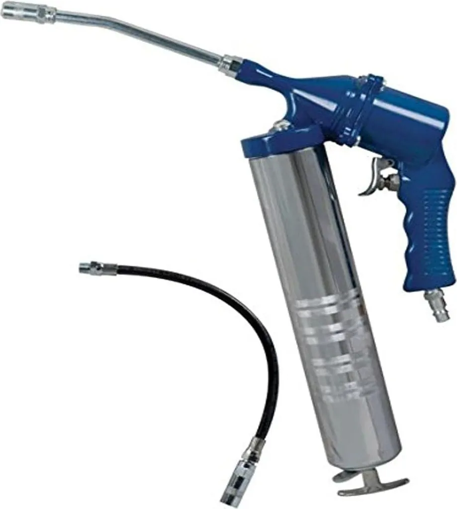 Pompe à graisse pneumatique pour cartouche 400g avec flexible renforcé