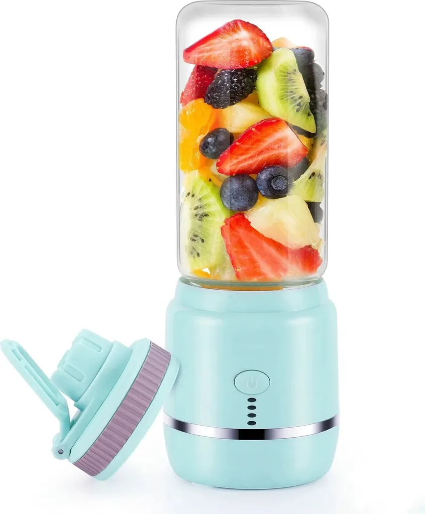 Spremiagrumi Elettrico Portatile 530ml 4000mAh Blu - Vitamine Ovunque