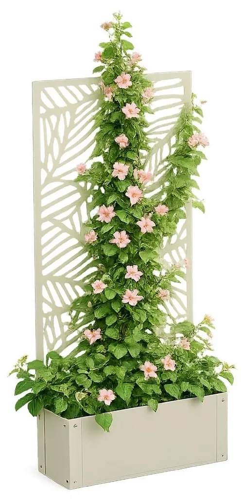 Aménager un Mur Végétal avec le Support Sapri 118x57,5cm Blanc Cassé