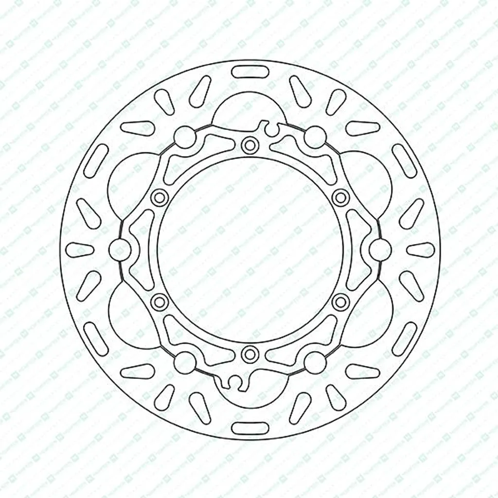 Disque de frein 260mm DF5048AF flottant contre vibrations et voilage