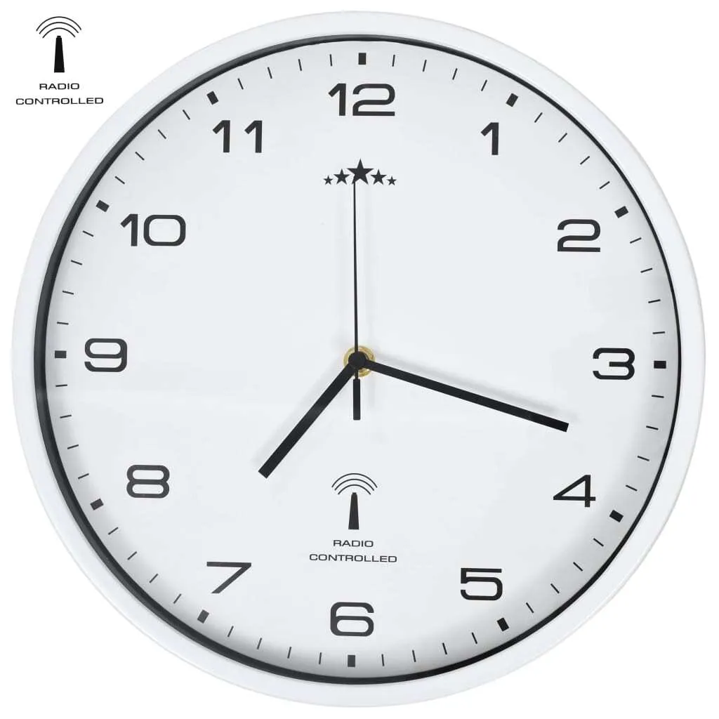 Horloge murale à quartz 31 cm blanc pour cuisine et bureau professionnel