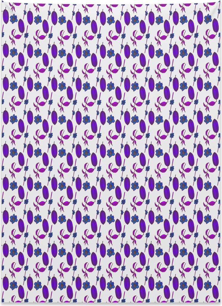 Abakuhaus Kakao Wandteppich, Bohnen mit blühenden Blumen aus Weiches Mikrofaser Stoff Kein Verblassen Klare Farben Waschbar, 110 x 150 cm, Jägerg...