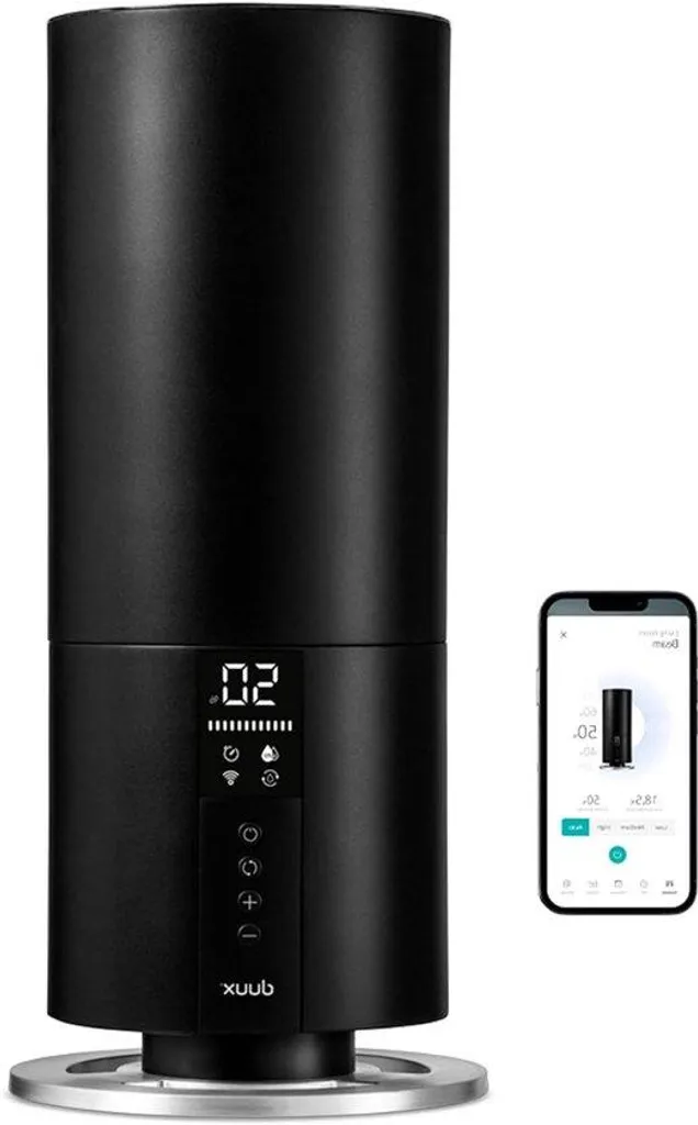 Humidificateur air noir 3L anti-air sec 300ml/h et diffuseur huiles