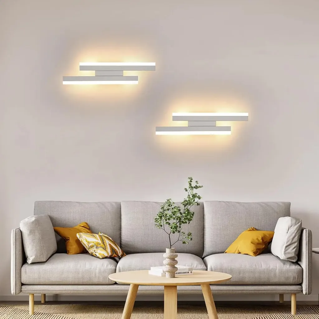 Lampe murale LED design long en aluminium avec 3 modes d'éclairage - 8