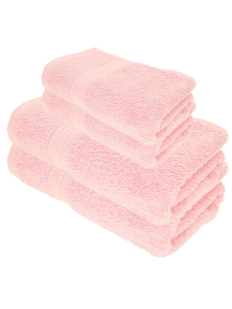 Julie Julsen BIO Duschtuch-Set 4 tlg. 2 Dusch- 2 Handtücher Babyrosa