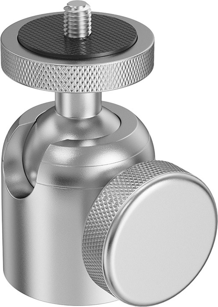 Mini-Kugelkopf aus Aluminiumlegierung, 360 Grad drehbar, 1/4 3/8-Zoll-Schraube, Metall, LED-Videoleuchte, Handy, DSLR-Kamera, Einbeinstativ, Stativ...