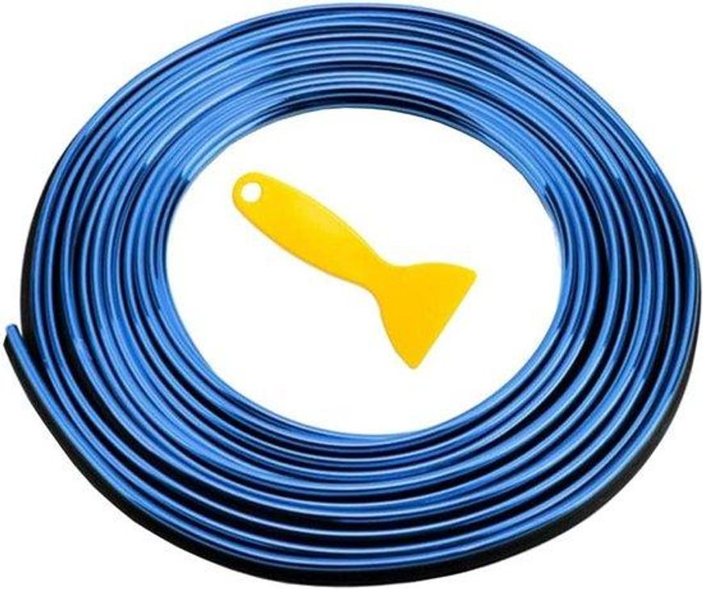 Auto-Innenraum-Verkleidung Flexibler Randstreifen 5 Meter Blau