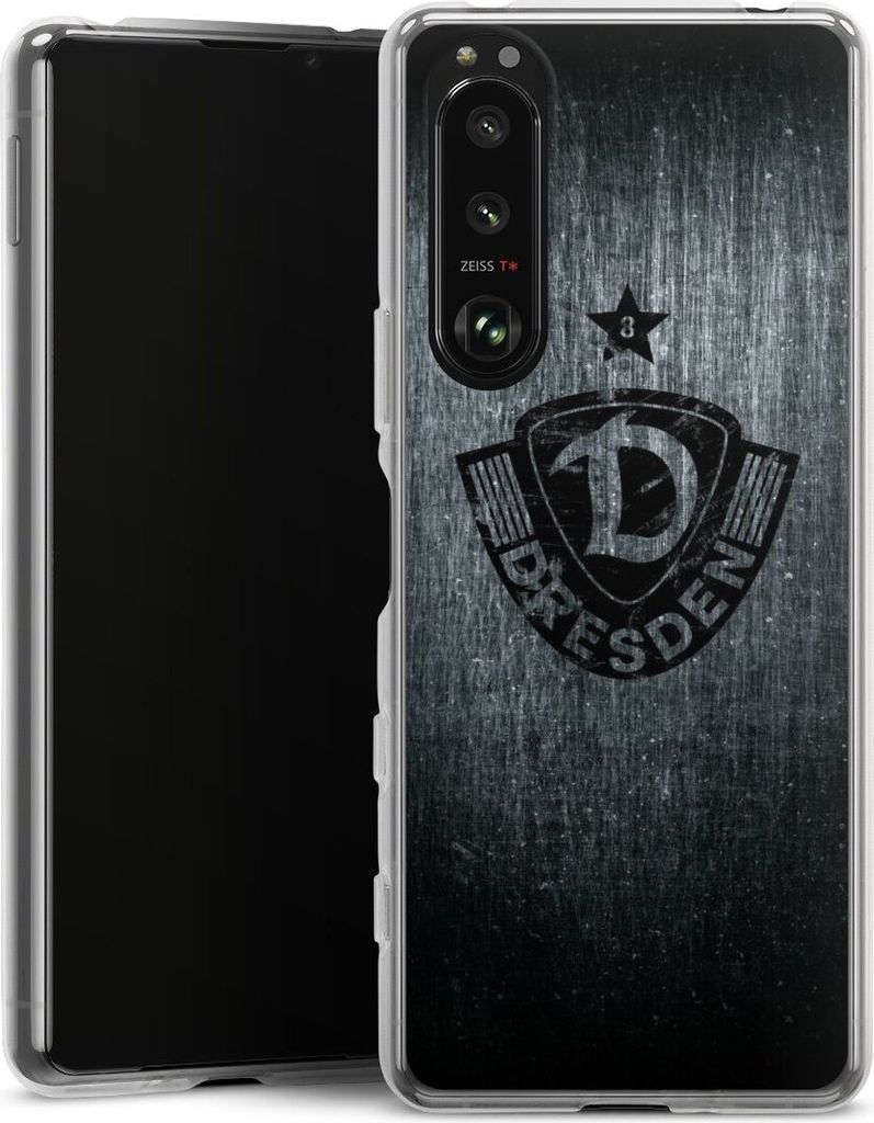 DeinDesign Handyhülle für Sony Xperia 5 III Silikon Hülle Case Smartphone Schutzhülle Offizielles Lizenzprodukt SG Dynamo Dresden Vintage