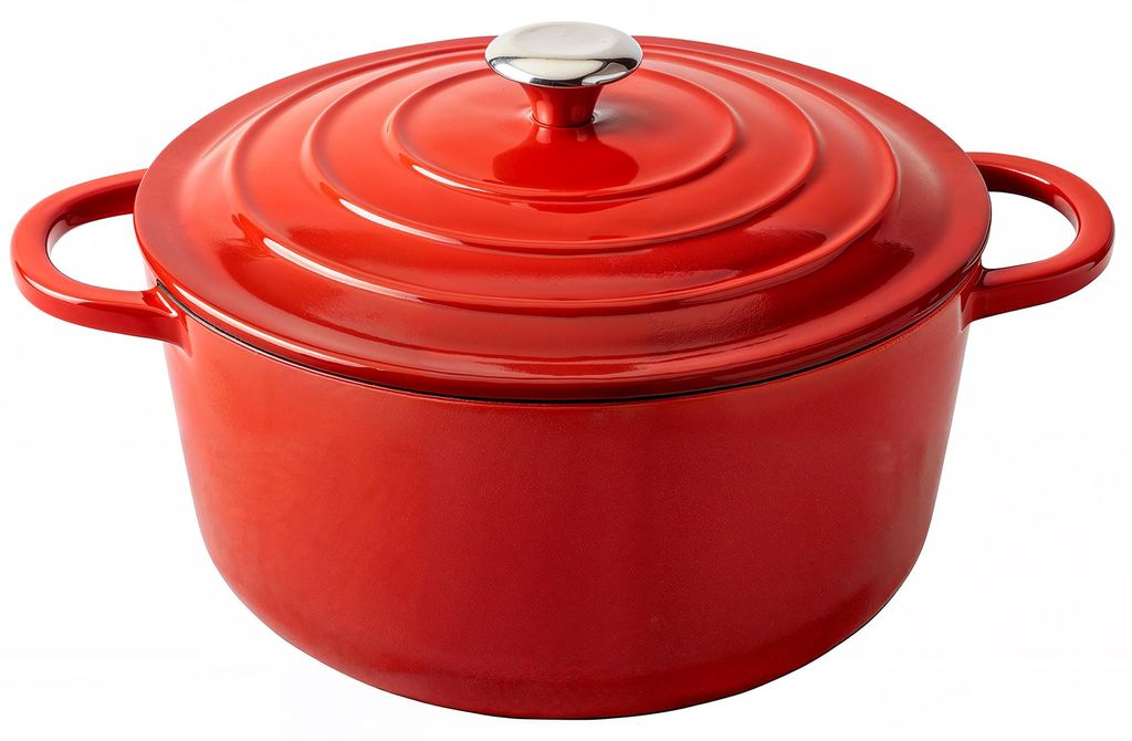 Aviro Gusseisen-Bratpfanne – Ø 26 cm – 5 l – Für alle Herdarten, inkl. Induktion – Eintopf – PFAS-fr
