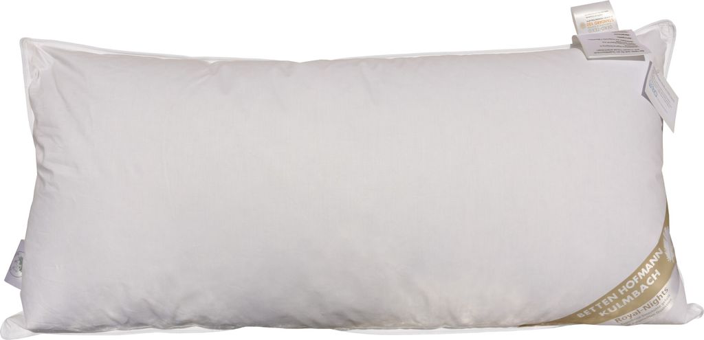 Betten Hofmann Ideal Kopfkissen 40x80 cm Daunenkissen Kissen Polster 60% Daunen 500 g prall