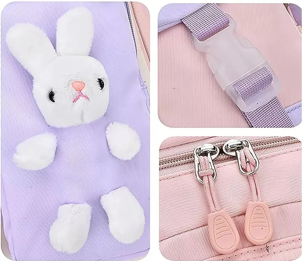 RABBIT simpatico zaino scuola tasche universali, catarifrangenti PL163FIO - 9