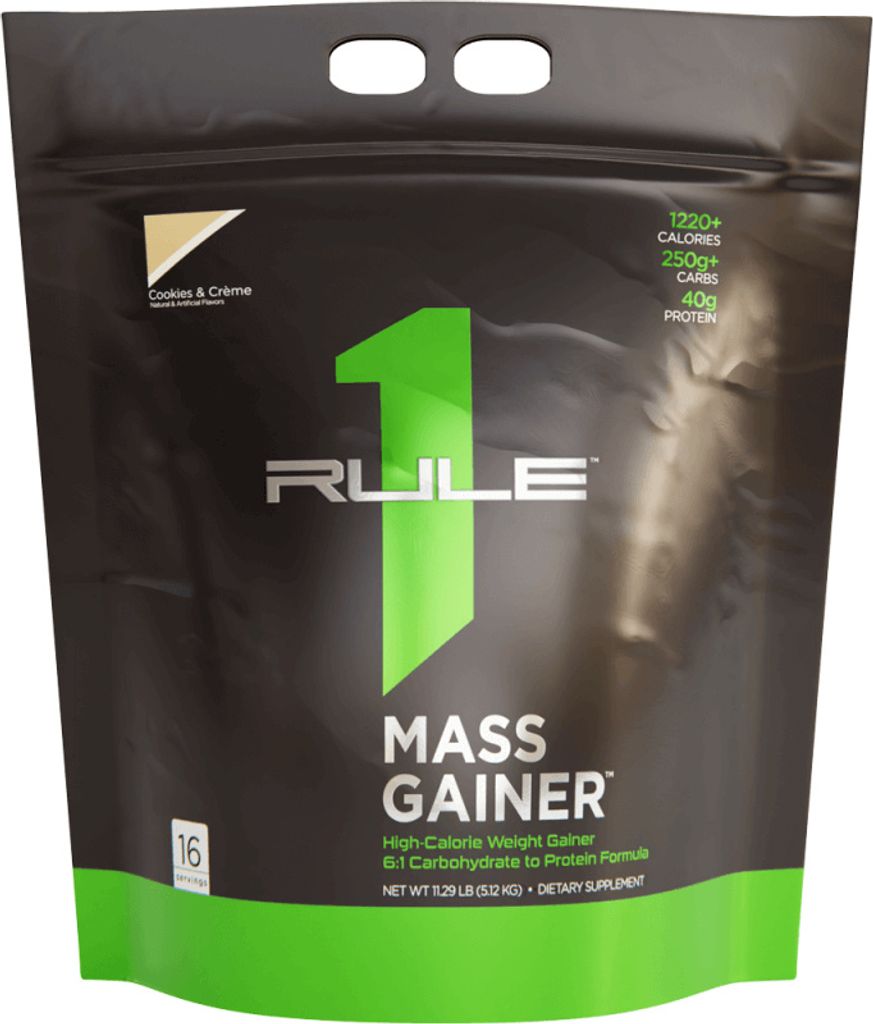 Rule1 R1 Mass Gainer (11,4lbs) Cookies & Crème - Gewichtszunahme - Mit Kreatin