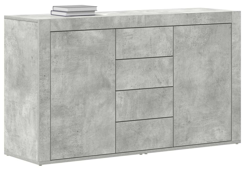 Sideboard Beton Grau 120 x 36 x 69 cm Holzwerkstoff