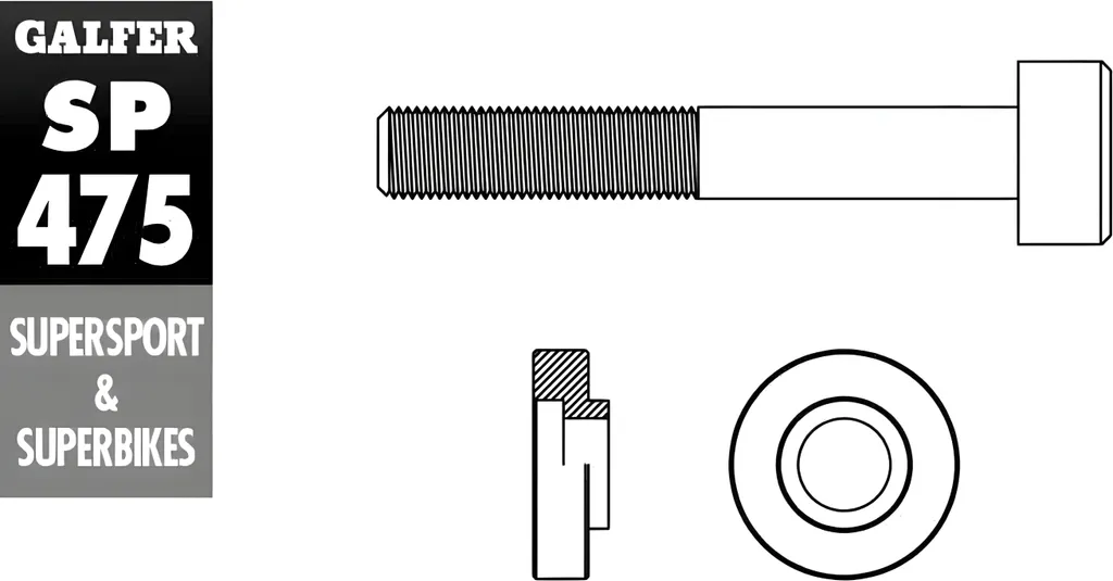 Adaptateur de pince Galfer SP475 pour montage de freins sport et racing