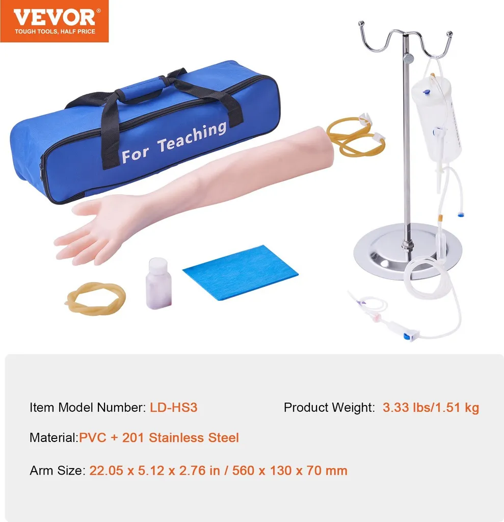 Kit de compétences IV pour étudiants et infirmières en formation médicale - 7