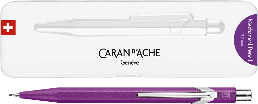 Caran d'Ache 844 Violet Porte-mine 0,7 mm - Le tracé précis sans casse
