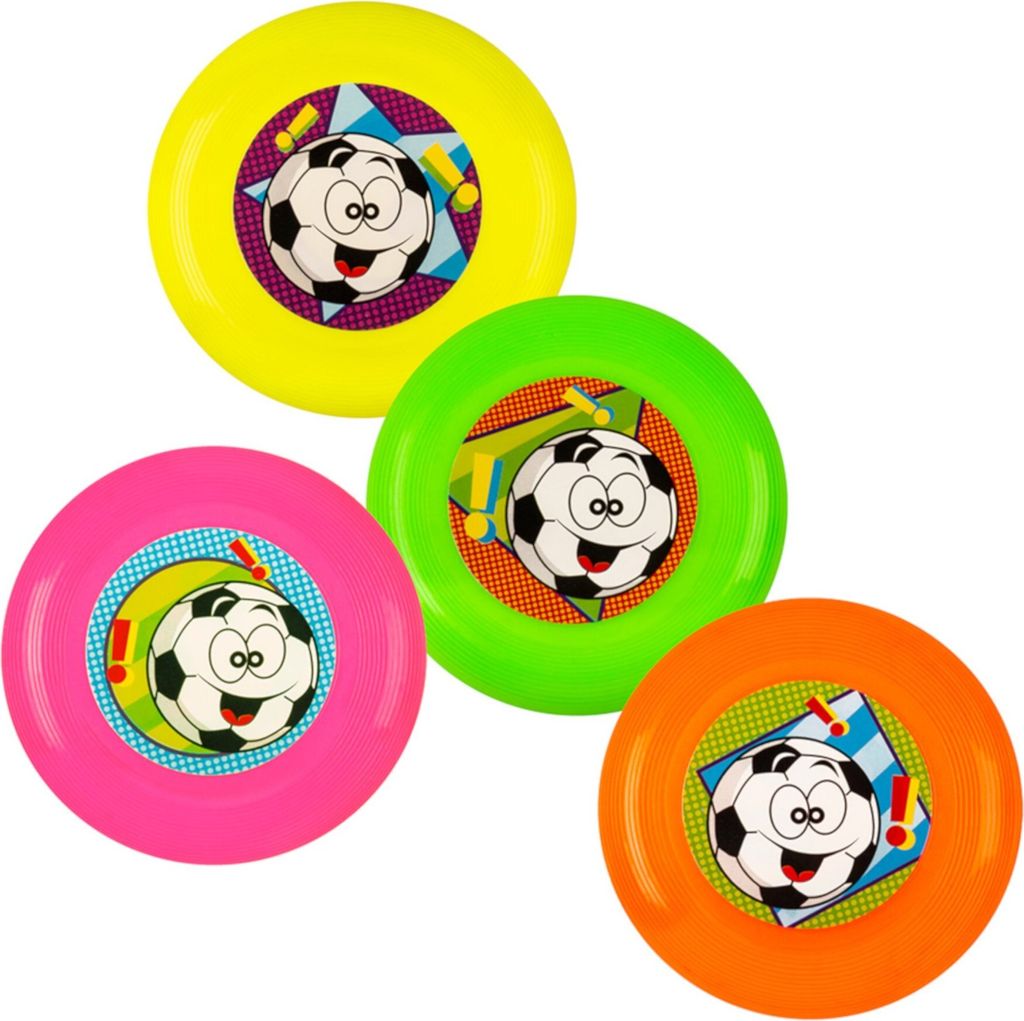 Frisbee-Spielzeuge Piñata-Accessoire 4 Stück bunt 9 cm - Einheitsgröße