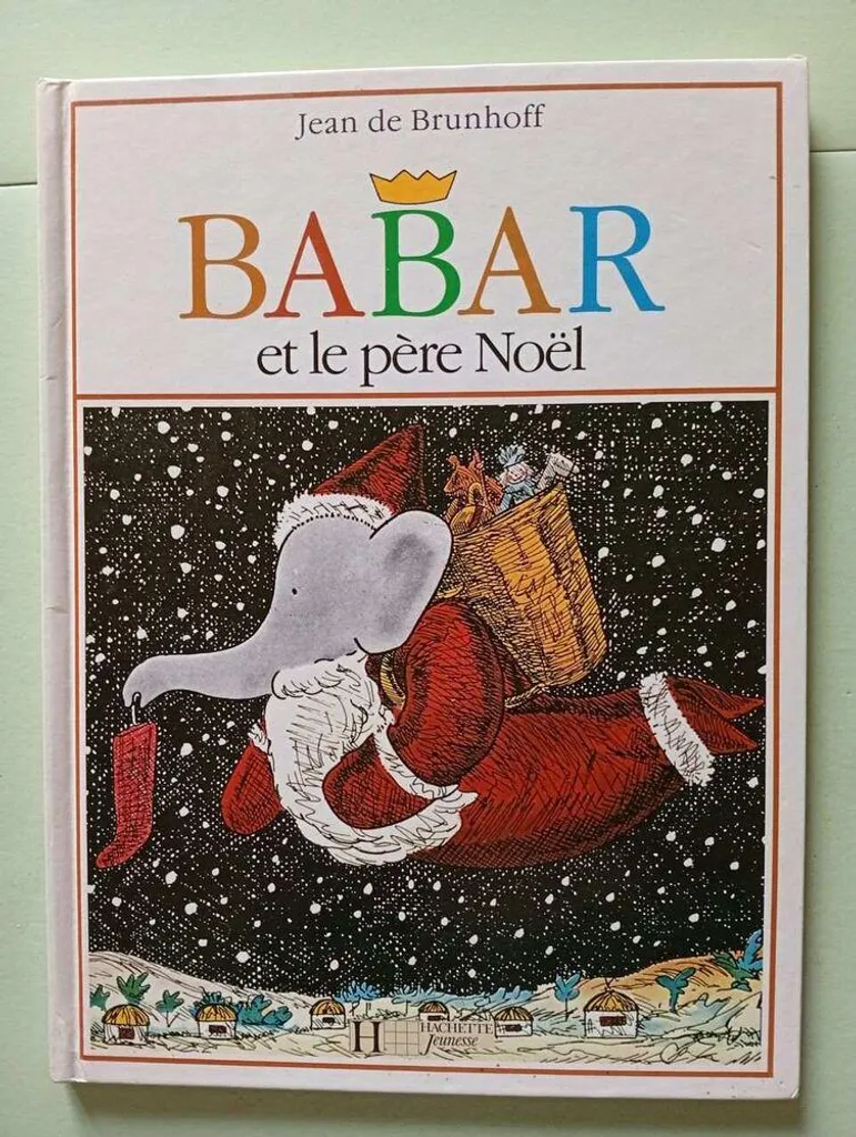 Livre Enfant Babar et le Père Noël - Album Illustré Jean de Brunhoff