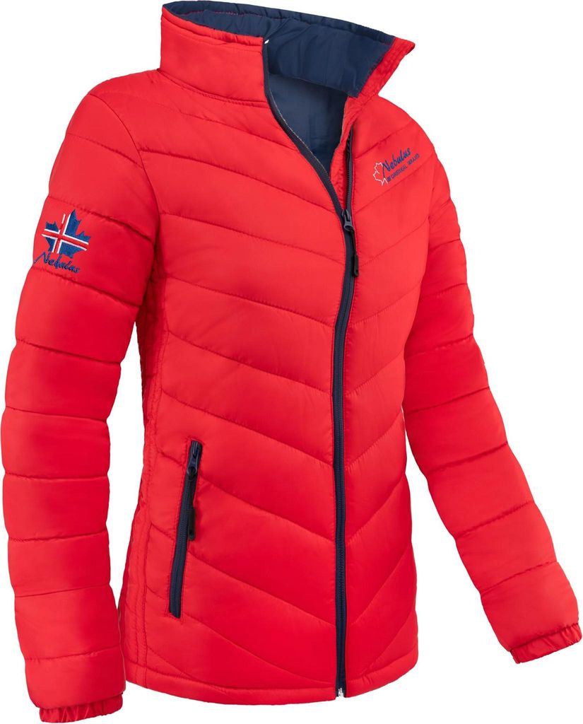 Nebulus Winterjacke LEMAN Damen, warme Outdoorjacke, praktische & vielseitige Übergangs- & Winterjacke, P4818 - Damen, rot, L/40