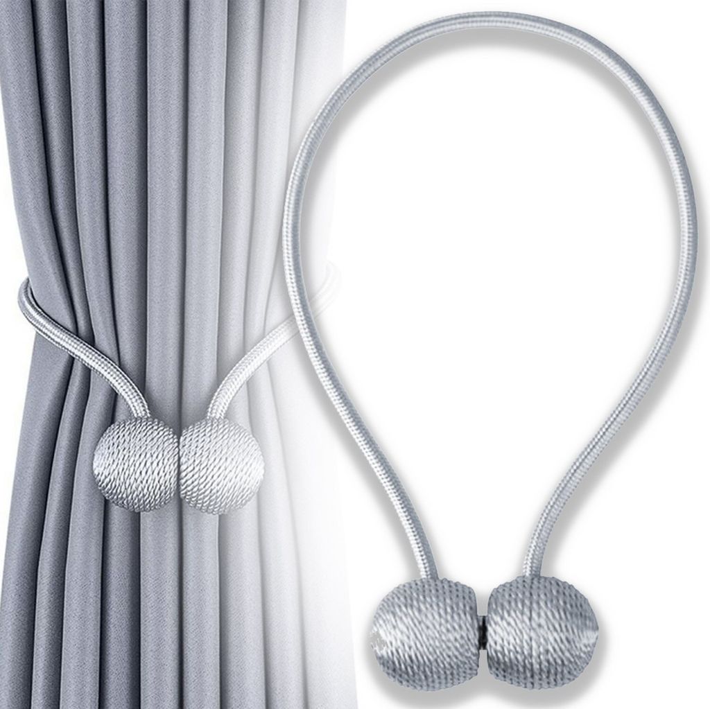 Obojok Magnes Clamp pre záclony Silver Obrázok produktu 