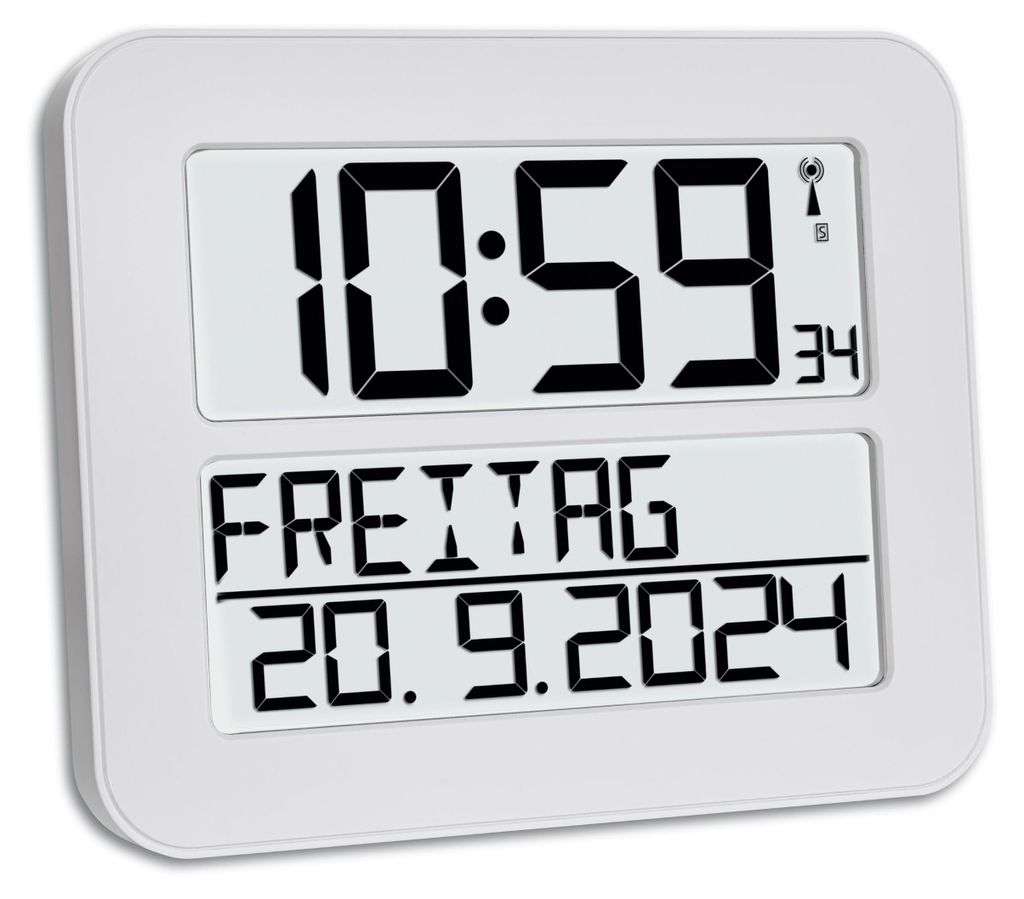 TFA Time Line Max - hodiny - obdélníkové - elektronické - Obrázek produktu 