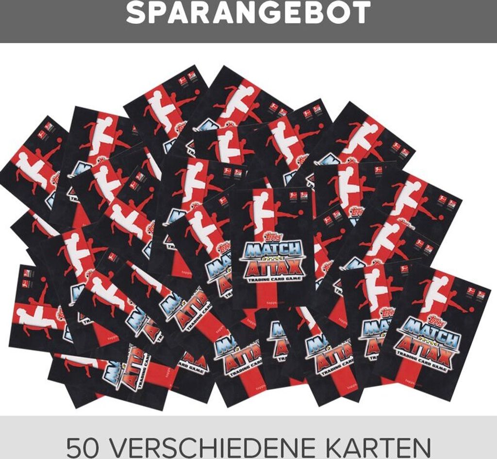 Topps Match Attax EXTRA 2019/20 - 50 verschiedene, zufällige Karten
