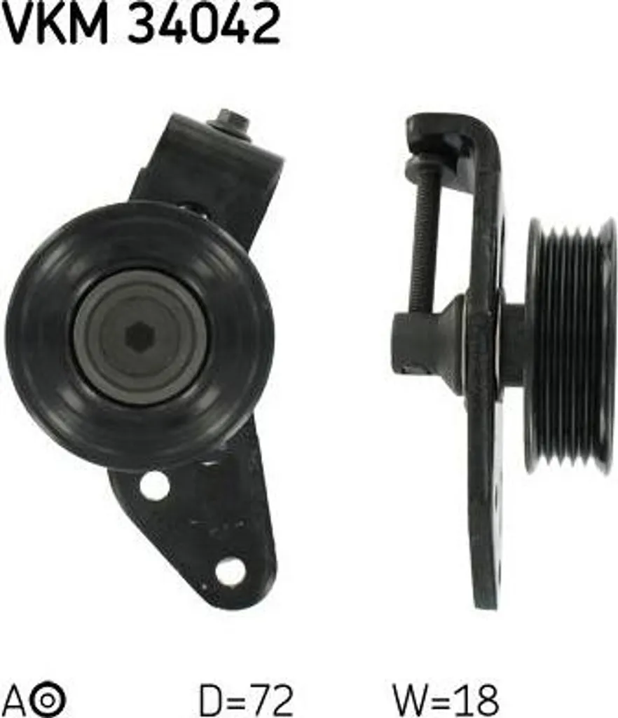 SKF VKM 34042 Tendicinghia, cinghia trapezoidale dentata OE 6935235 compatibile con Mondeo