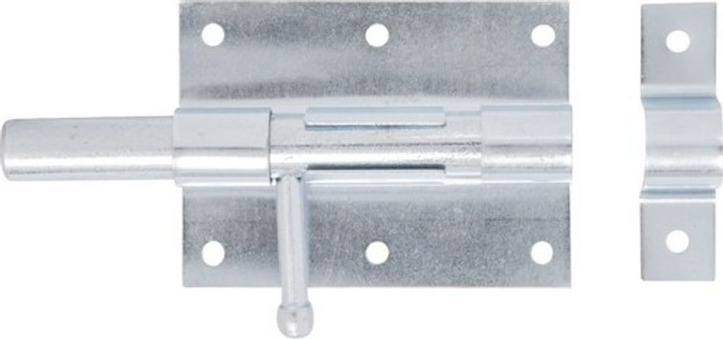 GAH-Alberts Bolzenriegel mit rundem Griff, Riegel, Stahl, Draußen, Gelb, 63 mm, 80 mm