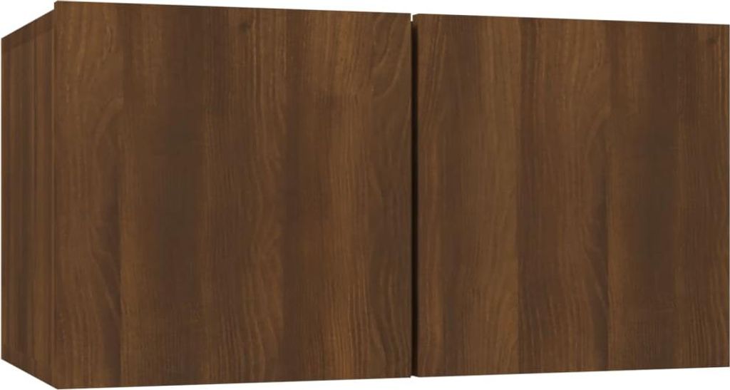 vidaXL TV-Wandschrank Braun Eiche 60x30x30 cm Holzwerkstoff Produktbild 