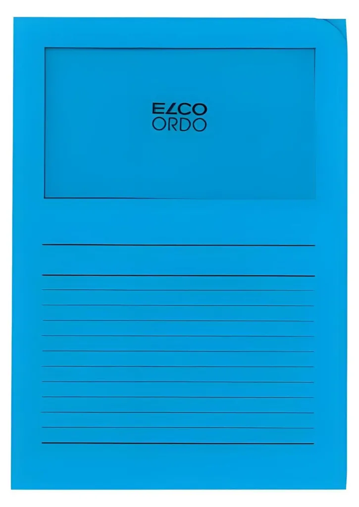 Dossier Ordo Classico ELCO Bleu - Chemise Rigide et Durable de Haute Qualité