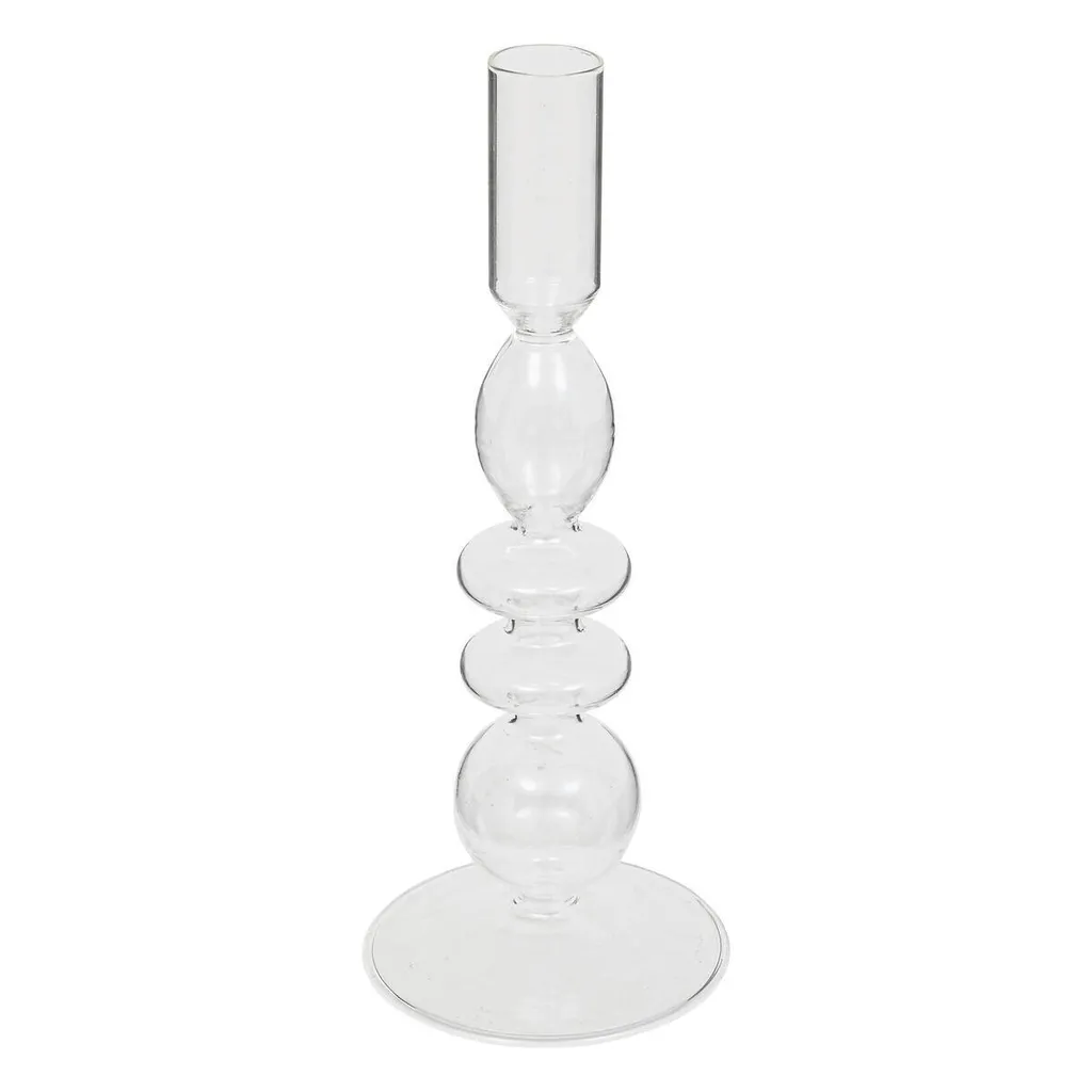 Bougeoir en verre 9 cm pour centre de table mariage et dîner romantique