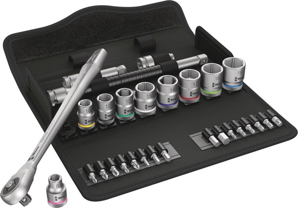 Steckschlüsselsatz Zyklop Metal 29-tlg.3/8 Zoll SW 8-19mm Z.76 6KT WERA