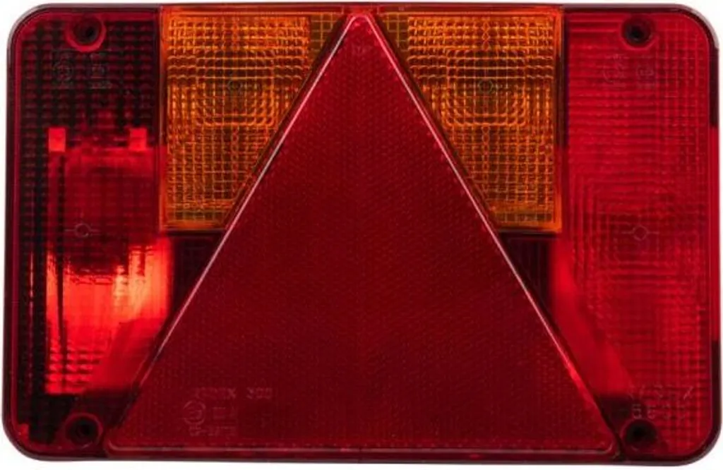 Triangle de feu arrière pour porte-vélo et remorque bagagère 150mm